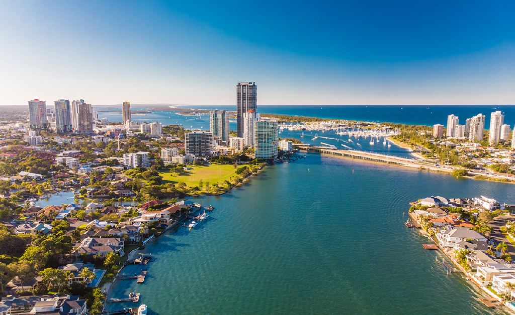 Panoramic view of the Gold Coast, highlighting its beauty and appeal for homebuyers
